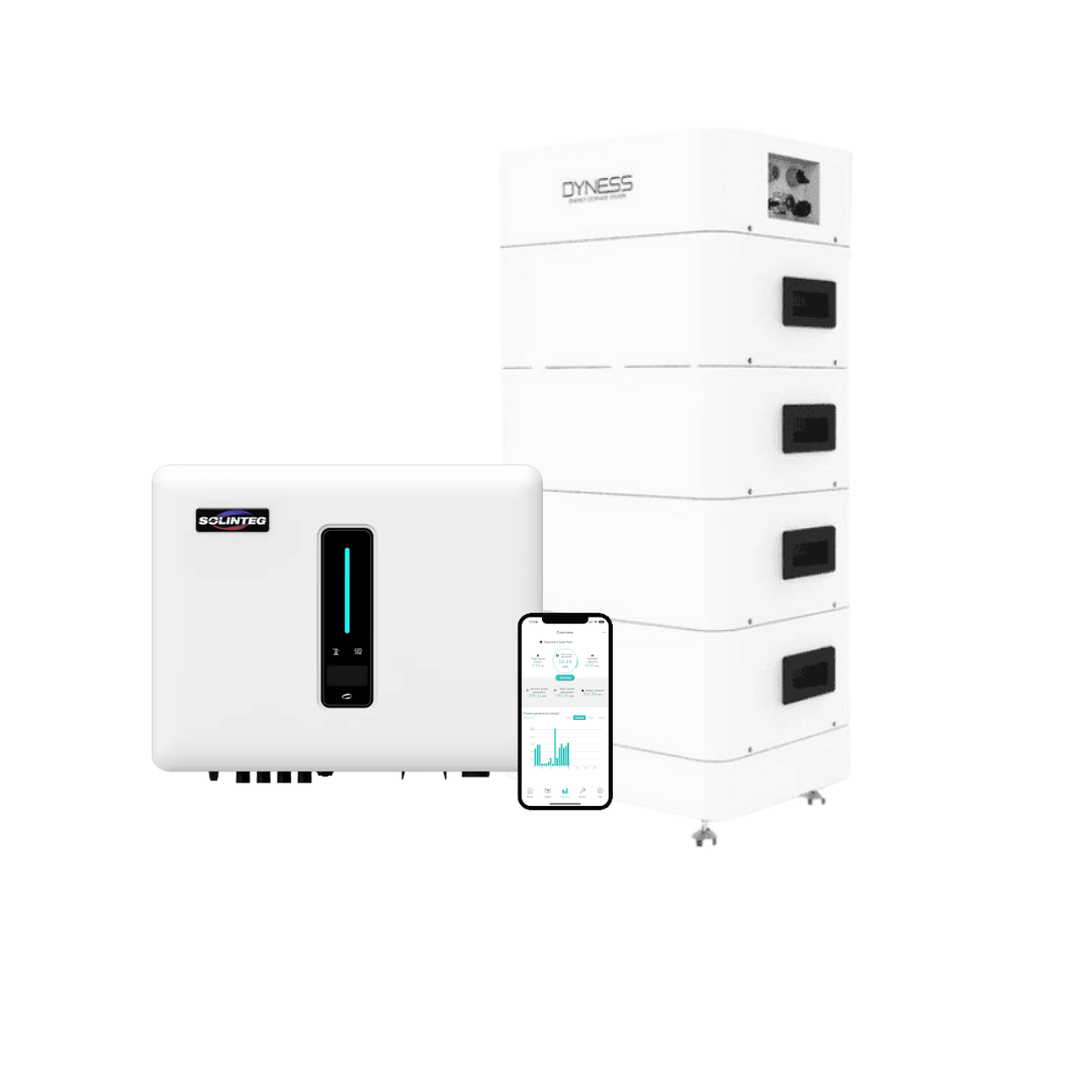 Dyness Komplettsystem mit Solinteg Hybridwechselrichter – 7 bis 21,3 kWh Speicher